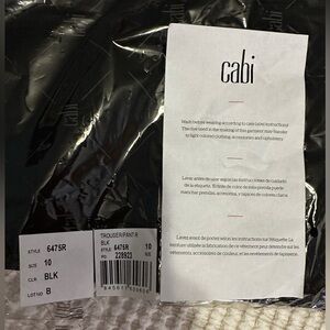 CAbi style 6475R Black Trouser Pant - New in bag